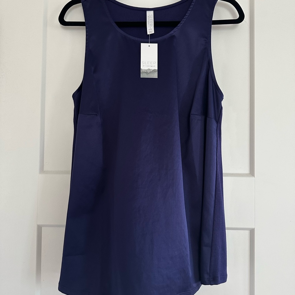 Sleep by Cacique Women's Deep Blue Tank Top